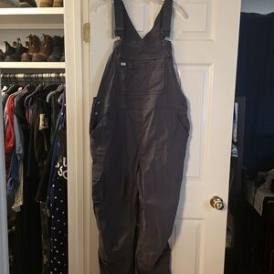 Duluth Trading Co Heirloom Overalls Charcoal Large